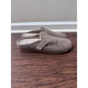 Earth Origins Ali Women's Oatmeal Fabric Slip On Mules